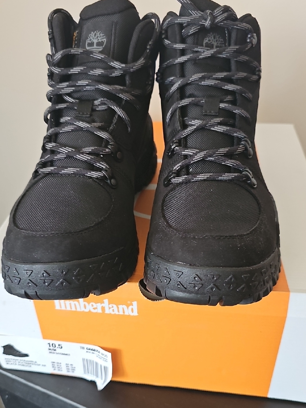 Timberland Black Men's Rugged Lace-Up Boots